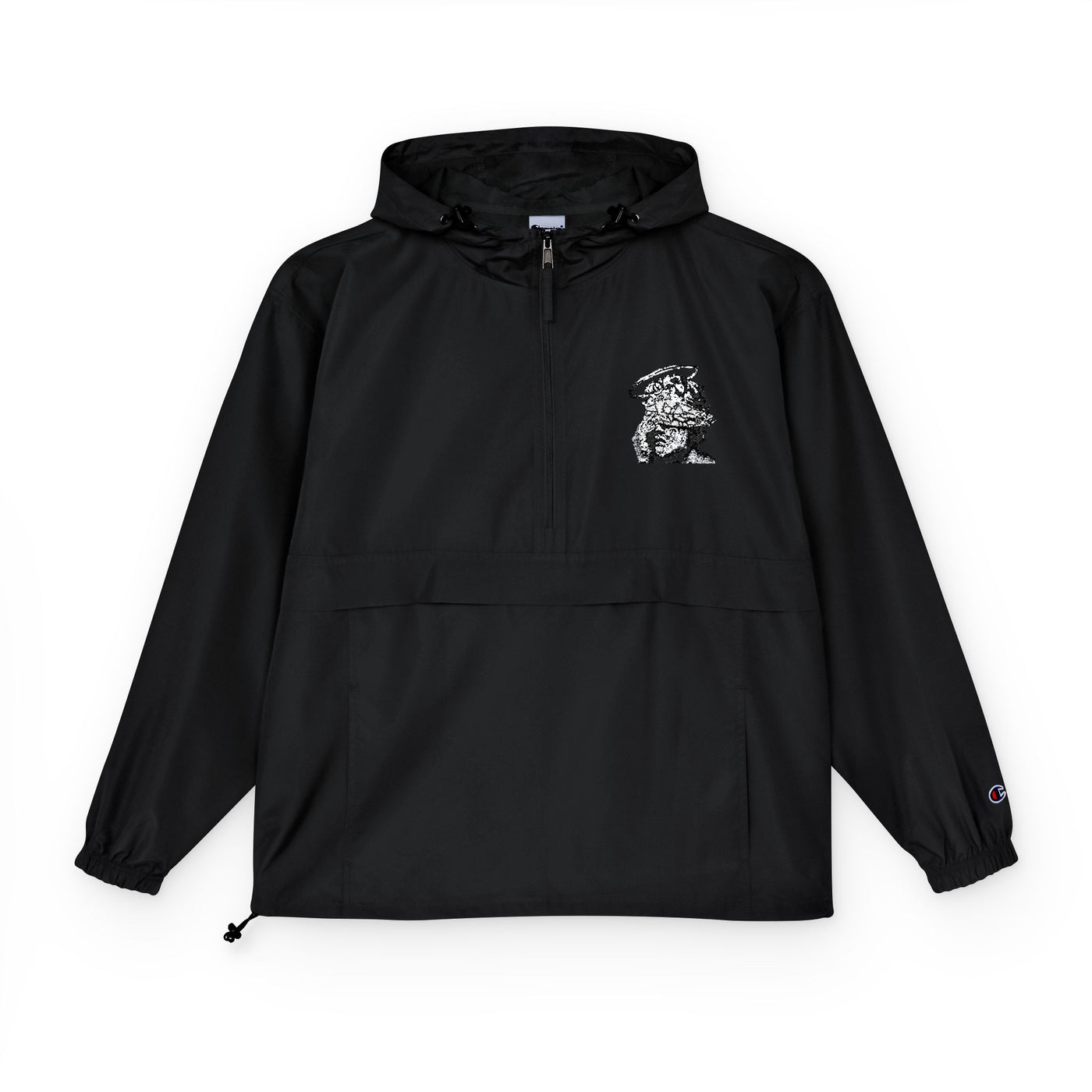 Anorak Jacket - Floral Skull Lightweight Packable Windbreaker