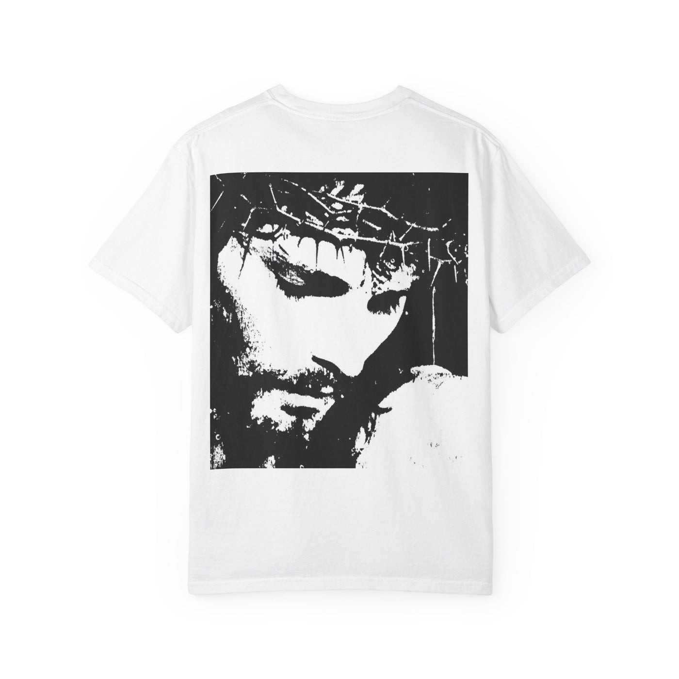 Jesus Portrait T-Shirt — Crown of Thorns Religious Graphic Tee